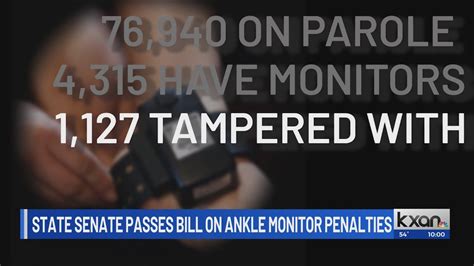 Texas senate passes bill on harsher penalties for tampering with ankle monitors